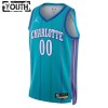 NBA Charlotte Hornets Trikot Personalisierung Jordan 2023-24 Classic Edition Teal Swingman - Kinder